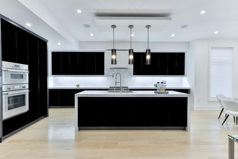 Modern Black Kitchen